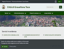 Tablet Screenshot of comune.gravellonatoce.vb.it